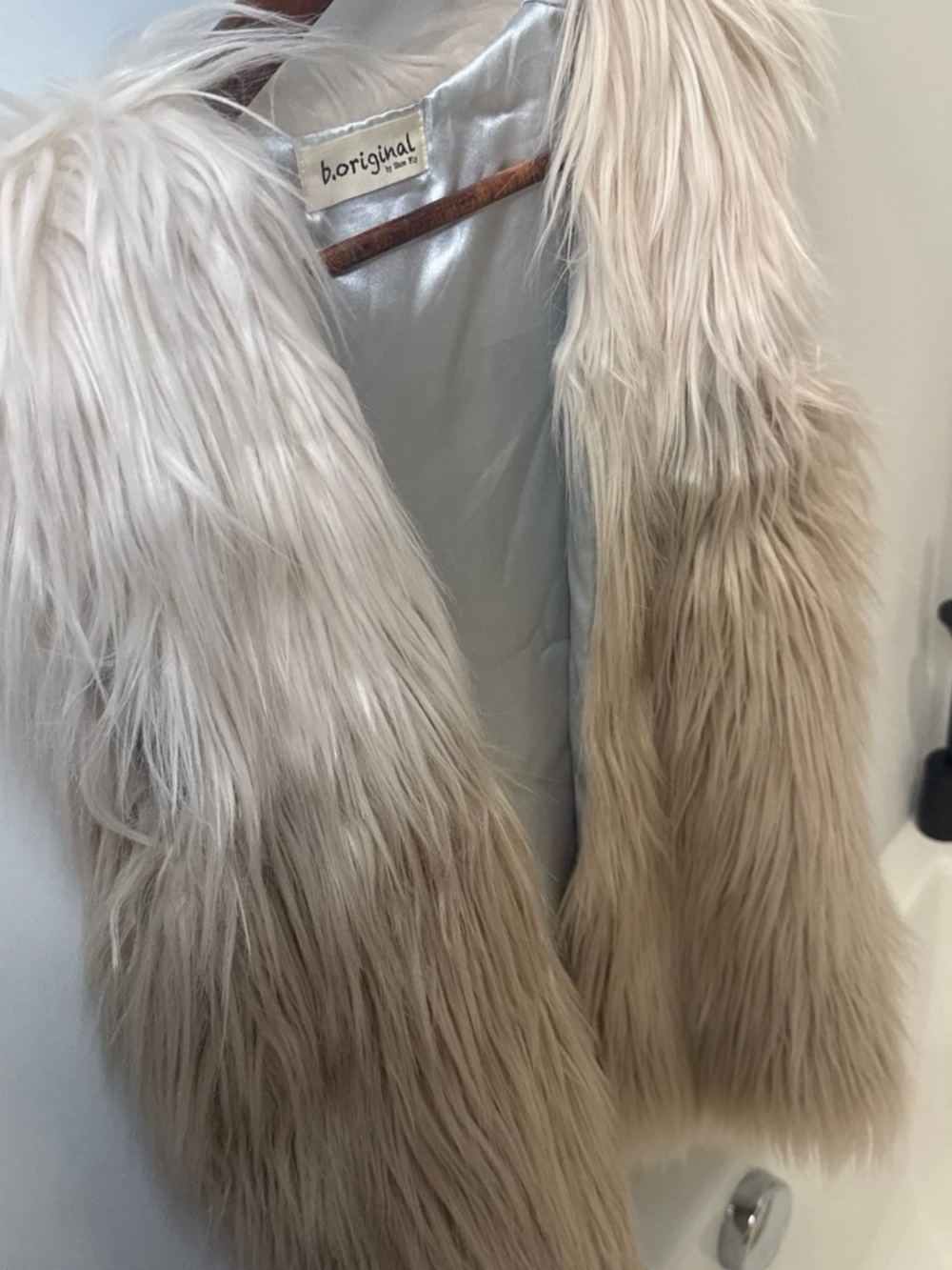 Cream Faux Fur Vest - Women's Plush Layering Piece